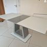 Glasstop Extendable Kitchen Dining Table Set Image 8