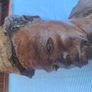 Large Wooden Head Sculpture Image 10
