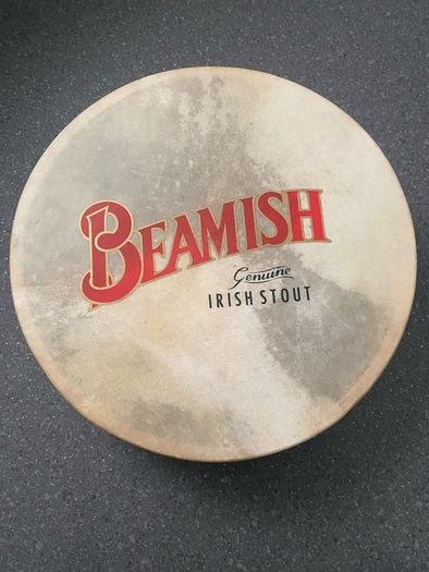 RARE Beamish Irish Stout Handcrafted Bodhran by Malachy Kearns