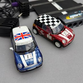 Two Hornby Scalextric Sport Minis and controllers