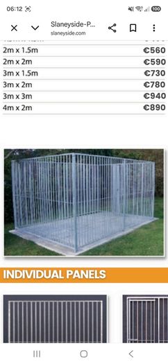 Galvanised Dog Run