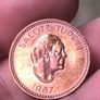 Tonga 2 Seniti 1967 Giant Tortoise Low mintage Image 2