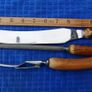 Vintage Newbridge Cutlery Co Horn Carving Set Shur Edge Knife Fork Steel Rochester Image 7