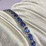 Natural Kashmir Kyanite Tennis Line Bracelet Image 9