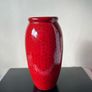 Red Stoneware Pottery Vase Image 2