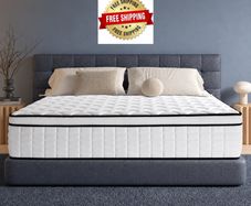 King Size Mattress 5FT Memory Foam Pocket Sprung Orthopedic King Mattresses Breathable, Motion Isolation, Medium Firm, 150x200x25cm