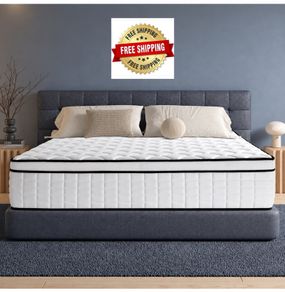 King Size Mattress 5FT Memory Foam Pocket Sprung Orthopedic King Mattresses Breathable, Motion Isolation, Medium Firm, 150x200x25cm