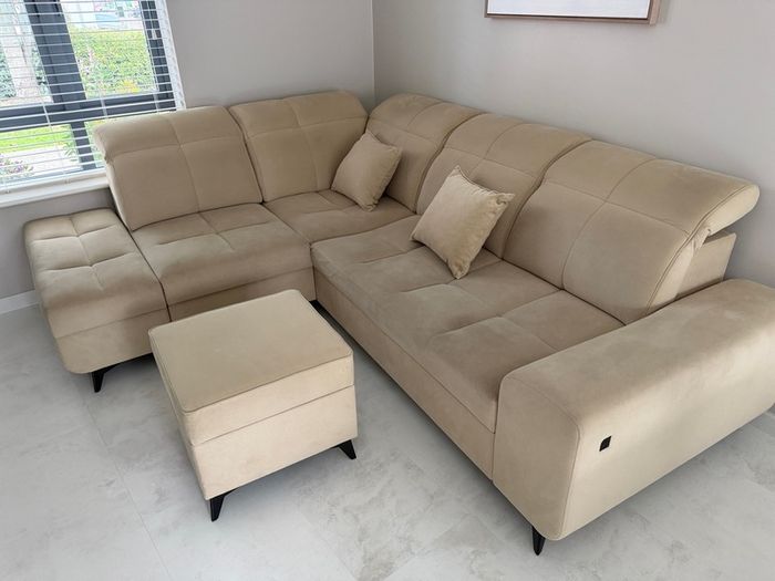 Sofabed and pouffe 266cm x 212cm