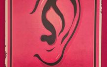 Walls have ears ! anti- communist, vintage style metal sign .