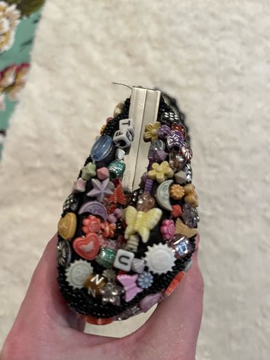 NEW Hand Stitched Handbag / Clutch - A very expensive boutique purchase !