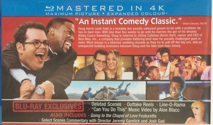 The Wedding Ringer [2015] Kevin Hart, Josh Gad & Kaley Cuoco-Sweeting  [Blu-ray Movie]