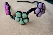 HairBand with 3 flowers