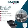 Electric Multi Egg Cooker - 6 Egg Capacity Boiler, Great For Soft Dippy, Hard & Poached Eggs, Includes Measuring Cup, Removable Egg Rack and 2 Poaching Trays, Easy Clean, Compact, 430W Image 4