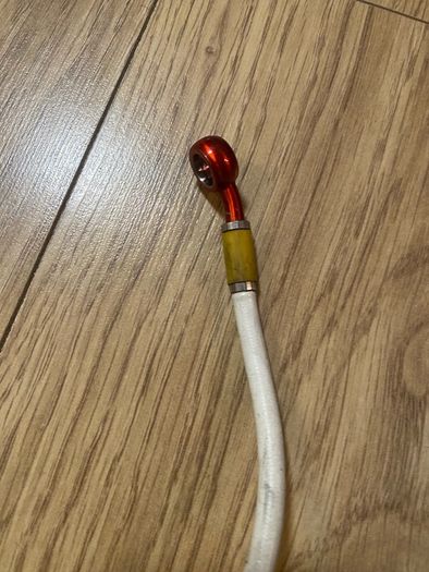 HEL white Braided Stainless Rear Brake Hose Line with red banjos for Yamaha YZF-R6 2006-2026