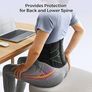 Ergonomic Back Support Belt for Men Women Lower Back Pain with 7 Metal Stays, Comfy Back Brace with 3D Soft Pad for Sciatica,Scoliosis, Breathable Lumbar Support Belt for Daily Work & Activity Image 5