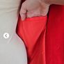 M&S Flame Red Wool Blend Coat Image 3