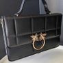 Black Quilted Top Handle Cross Body Bag - BRAND NEW Image 6