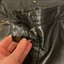 Ladies black real leather trousers Size 12 Image 5