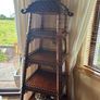 Antique Style Mahogany Pagoda Etagere / Whatnot Display Stand Image 3