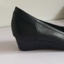 Hush Puppies Candida Pump Black Leather Low Wedge Shoes New With Box UK3 CAN POST Image 10