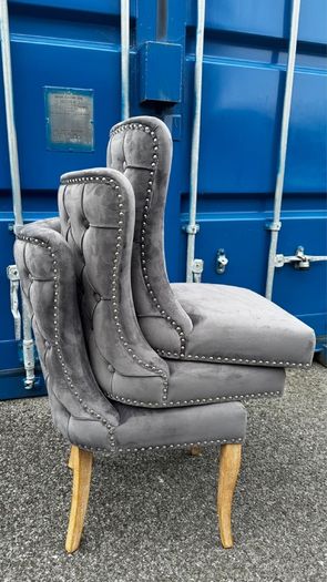 Velvet Grey Dining Chairs