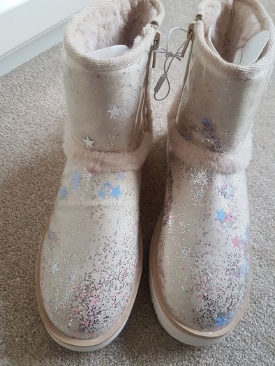 Zara girls sparkle boots - NEW
