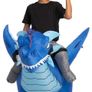 Halloween Inflatable Costume Ride An Ice Dragon Inflatable Costume Blue Unisex (FREE POSTAGE) Image 2