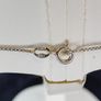 Sterling silver angel pendant with moonstone and box chain Image 4