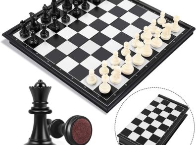 Chess Board Set Game -Travel Magnetic Chess Piece Set with Chess Folding/Portable Storage Board-Traditional Strategy Game for Kids/Children/Adults MULTIPLE COLOURS AVAILABLE, SEE PHOTOS (FREE POSTAGE)