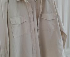ZARA Over Shirt, 52%Linen 48% Cotton.