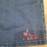 girls denim dungarees size 7-8 years Image 3