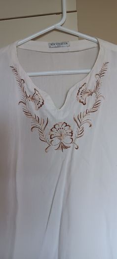 White Embroidered Blouse