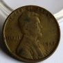 1942 USA L error Abraham Lincoln Wheat Cent Image 2