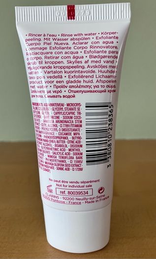 New Clarins Exfoliating Body Scrub 30ml