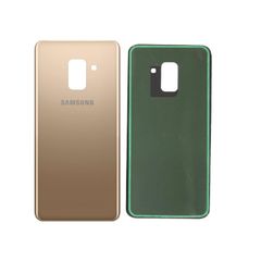 Samsung Galaxy A8 2018 A530 Battery Back Cover Rear Glass Panel Gold & Adhesive - FHT43SMBK