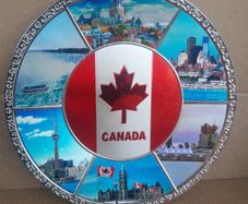 Vintage Metal Canadian Wall Plaque