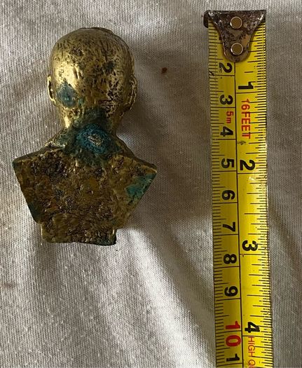 Vintage brass bust  of Eamon de Valera, 1882 - 1975, an Irish president and political leader