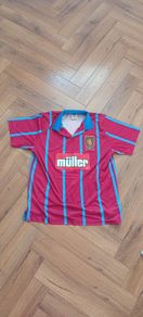Aston villa retro jersey score draw