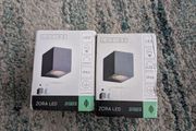 Lucide Zora Outdoor LED Wall Lights Pair Black
