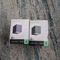 Lucide Zora Outdoor LED Wall Lights Pair Black