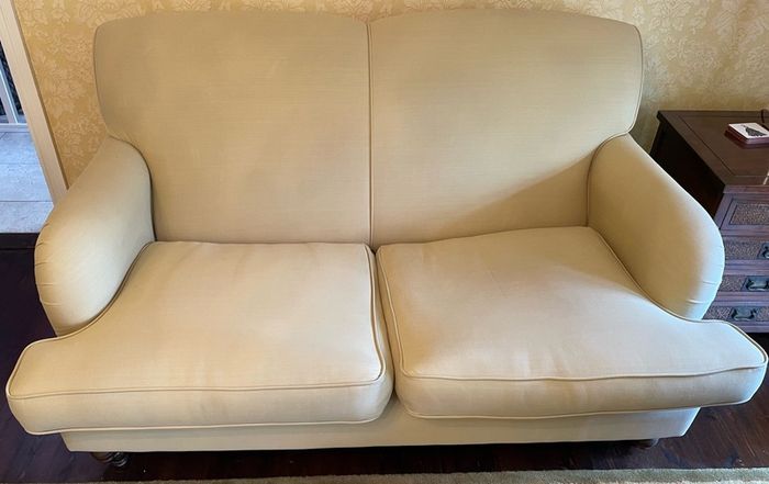 Two Sofas And One Armchair.