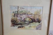"Bridge at Laragh" Watercolour by Michael Walsh - Signed and dated