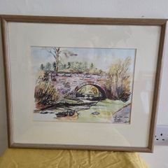 "Bridge at Laragh" Watercolour by Michael Walsh - Signed and dated