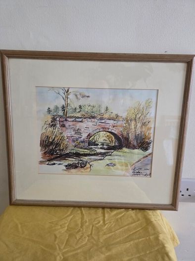 "Bridge at Laragh" Watercolour by Michael Walsh - Signed and dated