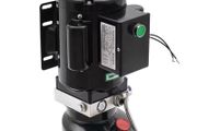 Hydraulic Pump AC 220V Single-Acting 1.7 GPM Flow Rate 3200 PSI Max Relief Pressure for Dump Trailer Car Lifting