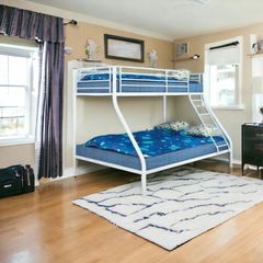 White Double Metal Bunk Bed FREE DELIVERY