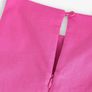 UK22 Bright Pink Mini Sleeveless Racer Stretch Linen Blend Dress Image 7
