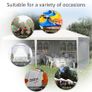 6 x 3 m Party Tent Gazebo Marquee Outdoor Patio Canopy Shelter with Windows and Side Panels White Image 2