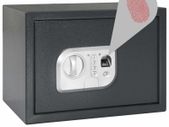 Digital Safe with Fingerprint Dark Grey 35x25x25 cm
