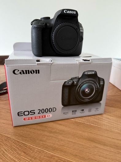 Canon EOS 2000D DSLR Camera with 18 55mm Lens Perfect Condition